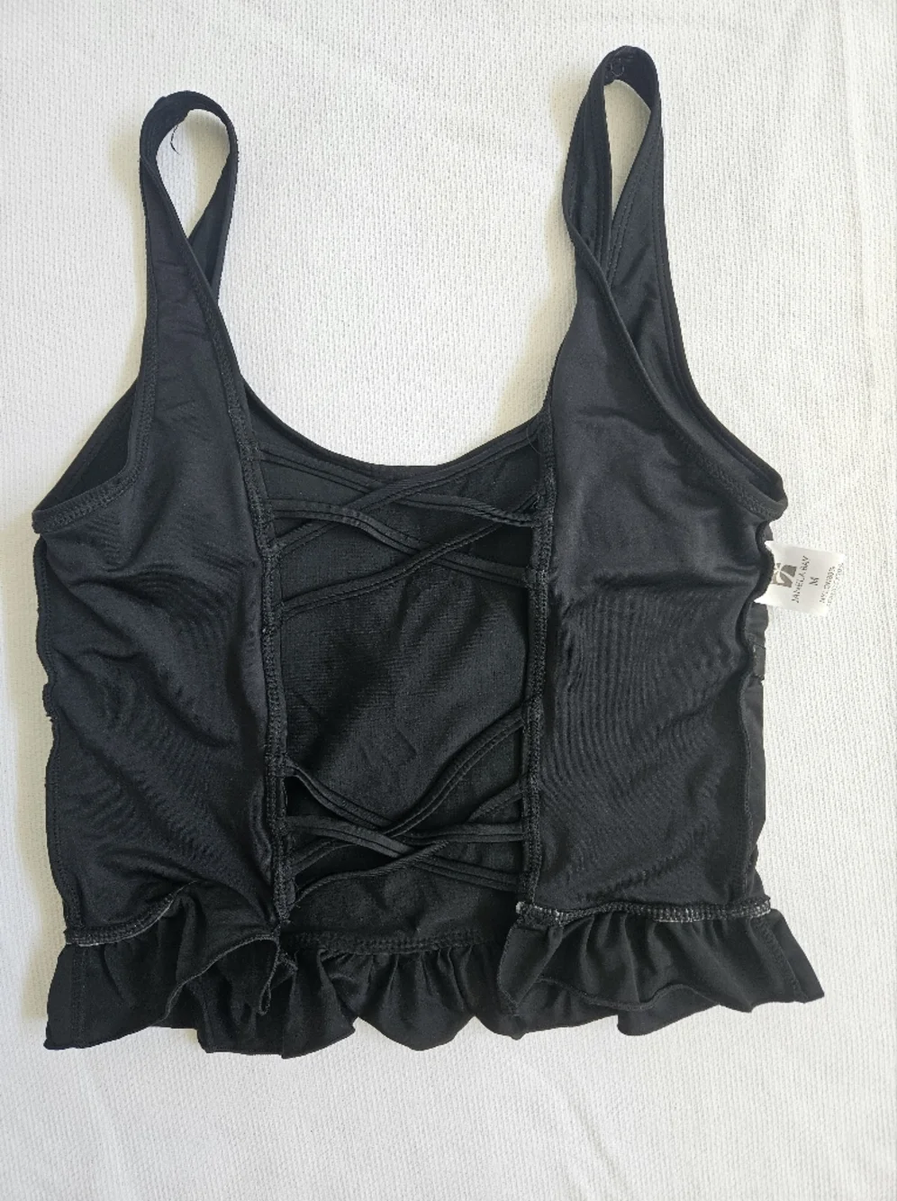 Janela Bay Black Strappy Back - Picture 5 of 6